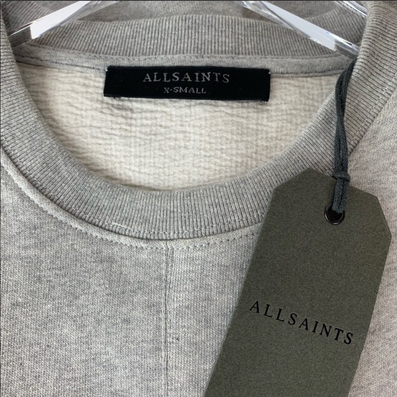 All Saints Grey Textured Dress - Picture 4 of 5